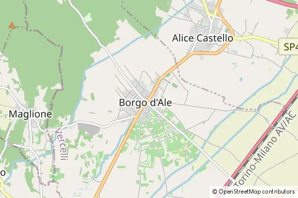 Mapa Borgo d'Ale