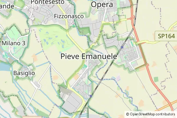 Mapa Pieve Emanuele