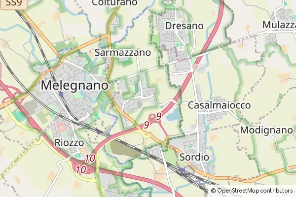 Mapa Vizzolo Predabissi