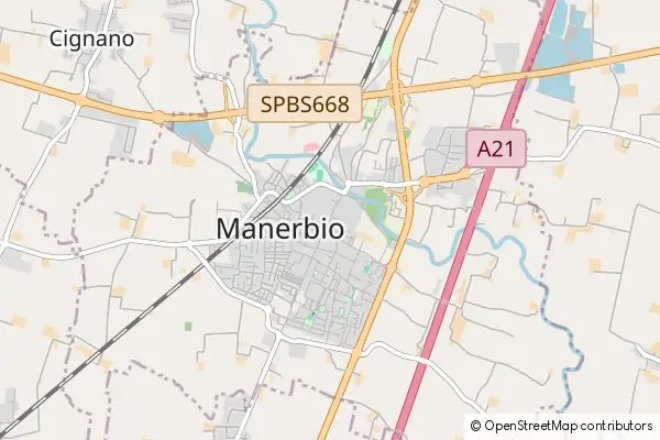 Mapa Manerbio