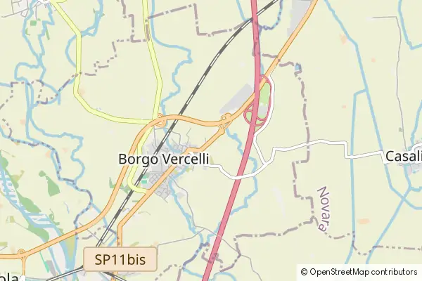 Mapa Borgo Vercelli