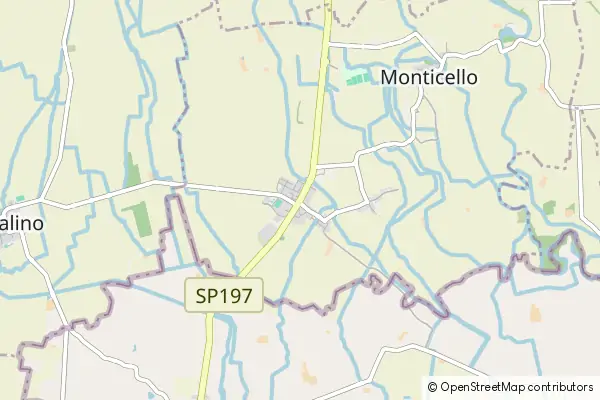 Mapa Granozzo con Monticello