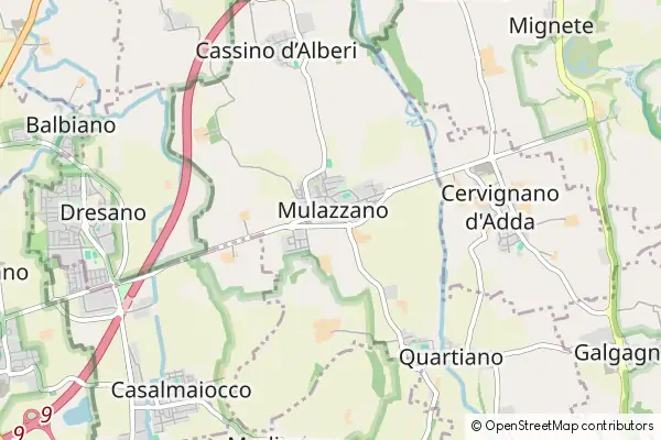 Mapa Mulazzano