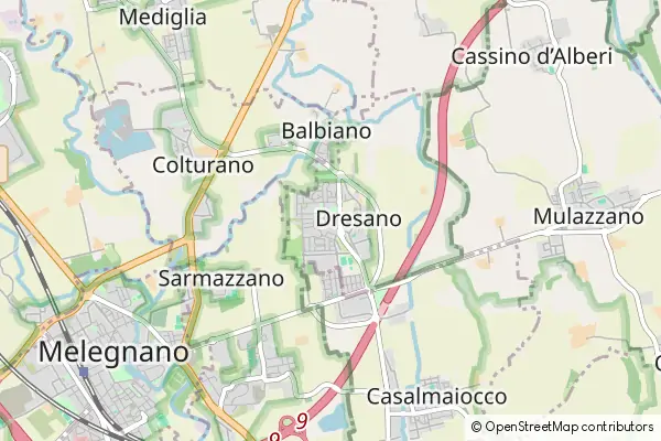 Mapa Dresano