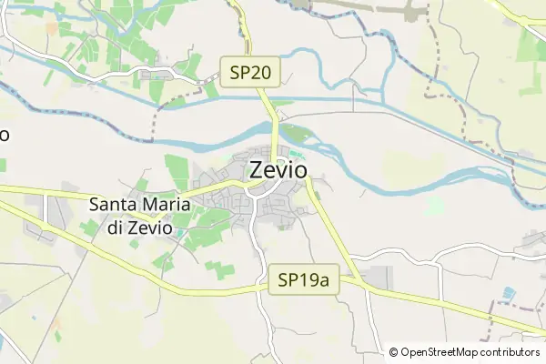 Mapa Zevio