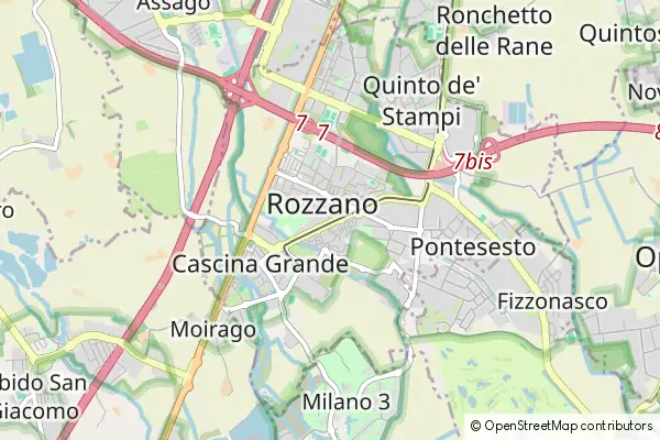 Mapa Rozzano