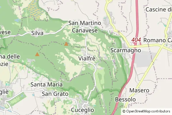 Mapa Vialfrè