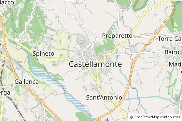 Mapa Castellamonte