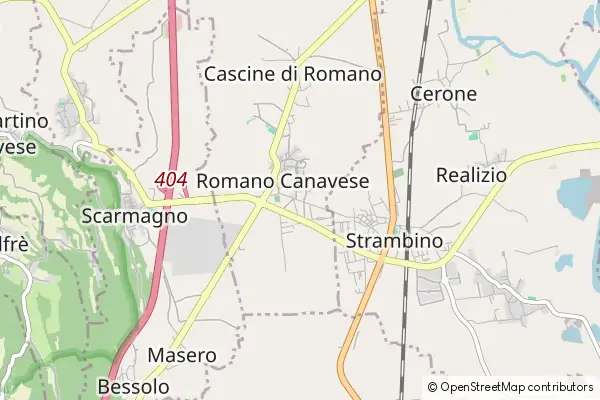 Mapa Romano Canavese