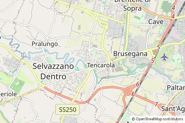 Mapa Tencarola