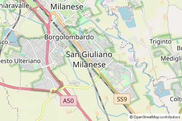 Mapa San Giuliano Milanese