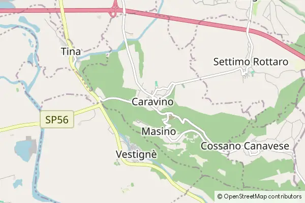 Mapa Caravino