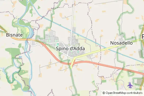 Mapa Spino d'Adda