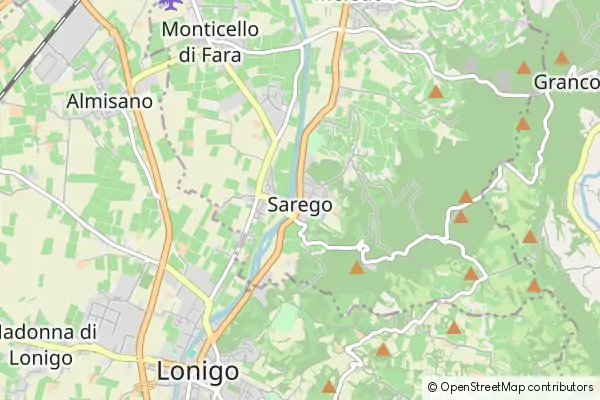 Mapa Sarego