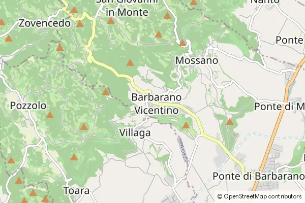 Mapa Barbarano Vicentino