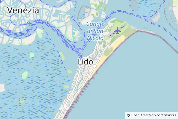 Mapa Lido di Venezia