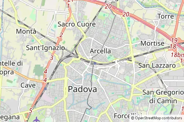 Mapa Padua