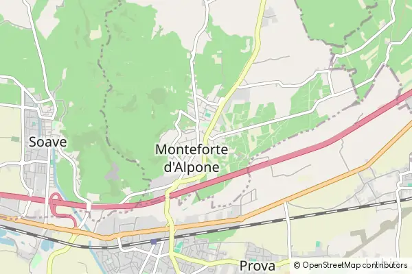 Mapa Monteforte d'Alpone