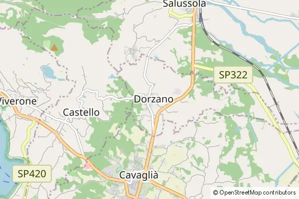 Mapa Dorzano