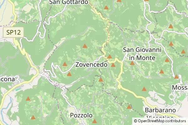 Mapa Zovencedo