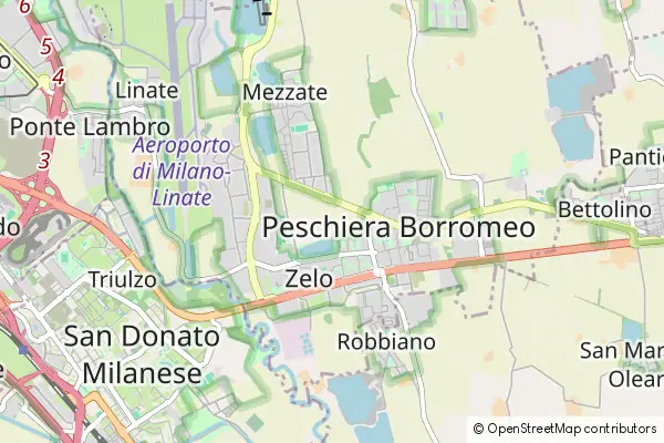 Mapa Peschiera Borromeo