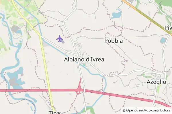 Mapa Albiano d'Ivrea