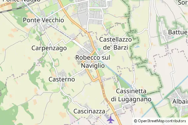 Mapa Robecco sul Naviglio