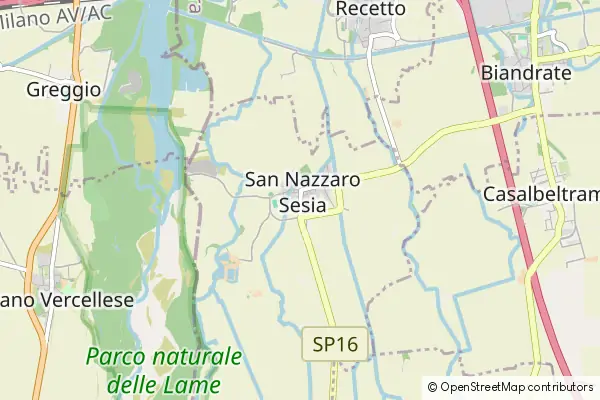 Mapa San Nazzaro Sesia