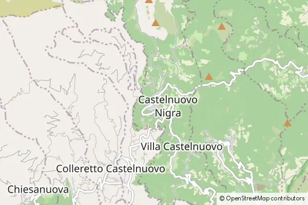 Mapa Castelnuovo Nigra