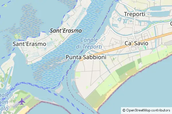 Mapa Punta Sabbioni