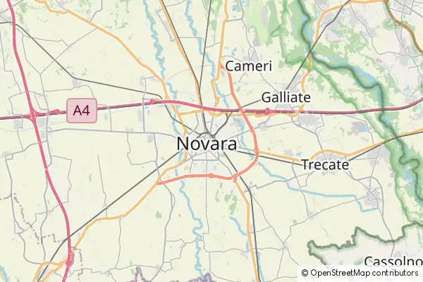 Mapa Novara