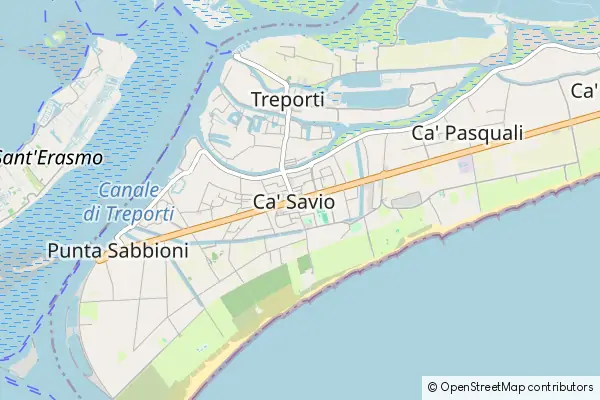 Mapa Cavallino-Treporti