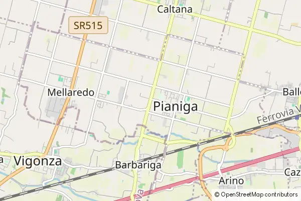 Mapa Pianiga