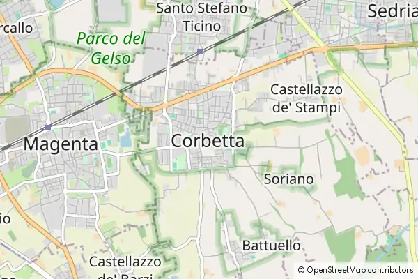 Mapa Corbetta