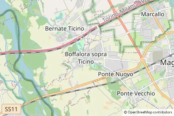 Mapa Boffalora sopra Ticino