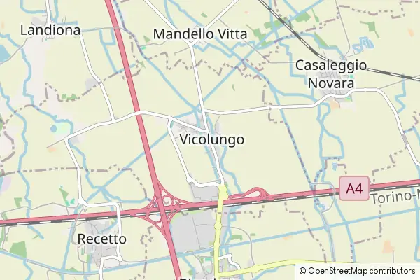 Mapa Vicolungo