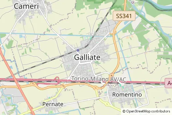 Mapa Galliate