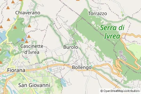 Mapa Burolo