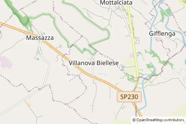 Mapa Villanova Biellese