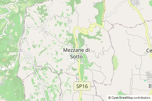 Mapa Mezzane di Sotto