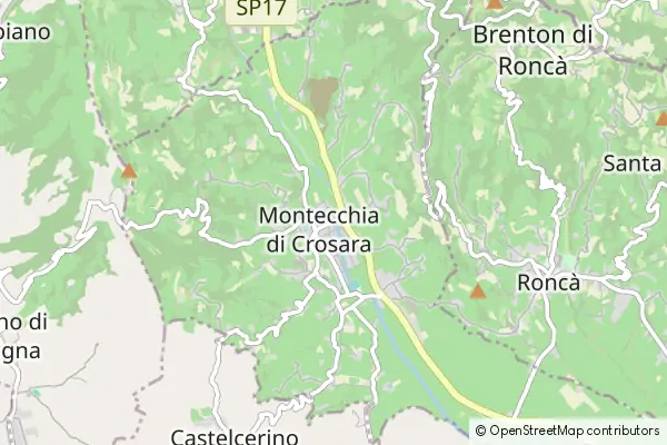 Mapa Montecchia di Crosara