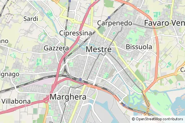 Mapa Marghera