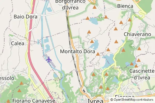 Mapa Montalto Dora