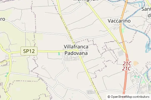 Mapa Villafranca Padovana