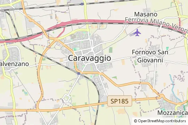 Mapa Caravaggio