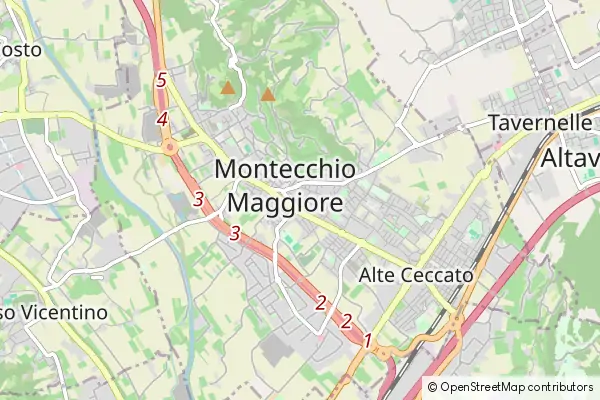 Mapa Montecchio Maggiore