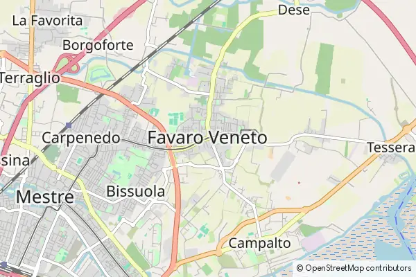 Mapa Favaro Veneto