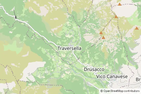 Mapa Traversella