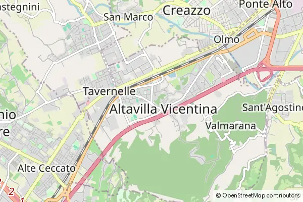 Mapa Altavilla Vicentina