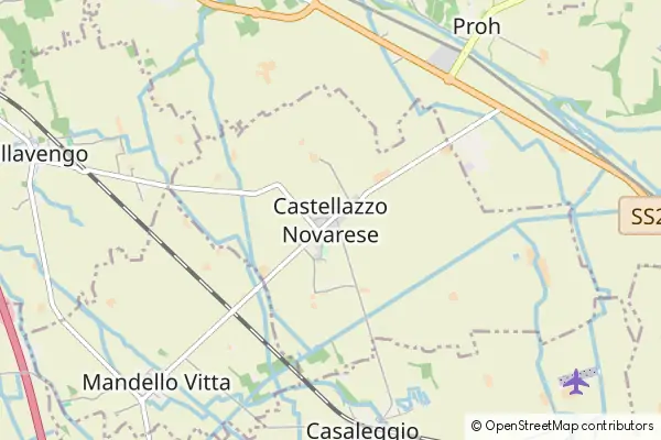 Mapa Castellazzo Novarese